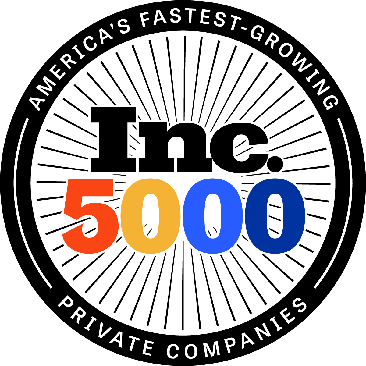 Inc. 5000 fastest-growing private companies medallion
