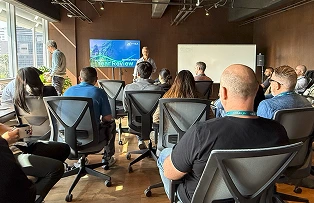 The iVisa team in a meeting