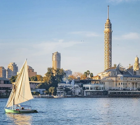Cairo skyline from the water