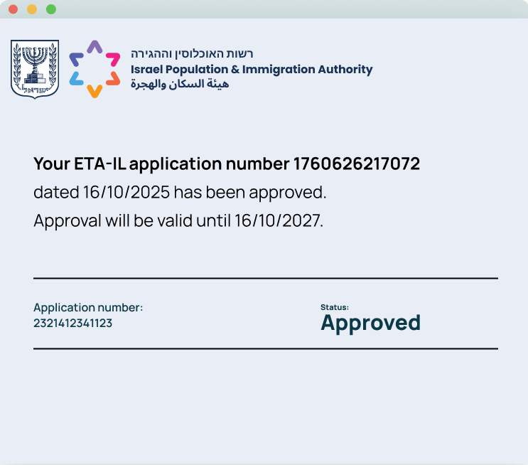 Preview of a Israel ETA